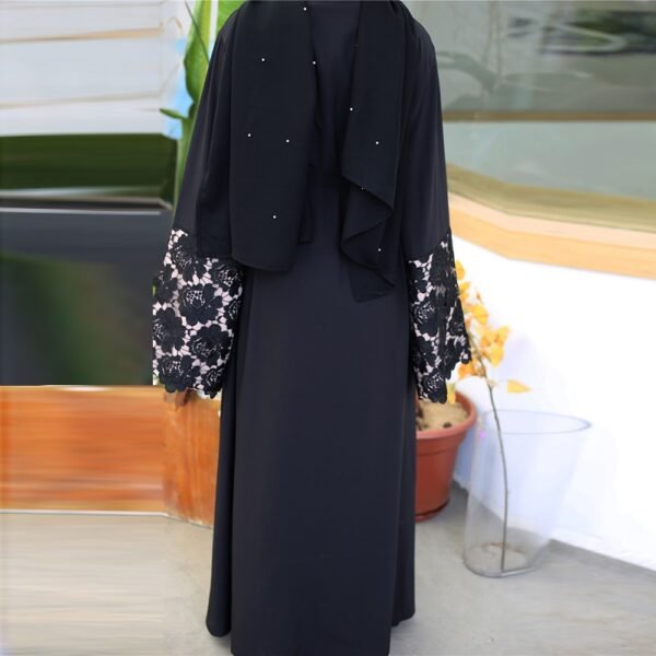 Eid Mubarak Abaya Kimono Cardigan Hijab Muslim Dress Turkish Islamic Clothing Abayas For Women Kaftan Dubai Caftan Ramadan Robe - Image 3