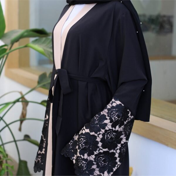 Eid Mubarak Abaya Kimono Cardigan Hijab Muslim Dress Turkish Islamic Clothing Abayas For Women Kaftan Dubai Caftan Ramadan Robe - Image 6